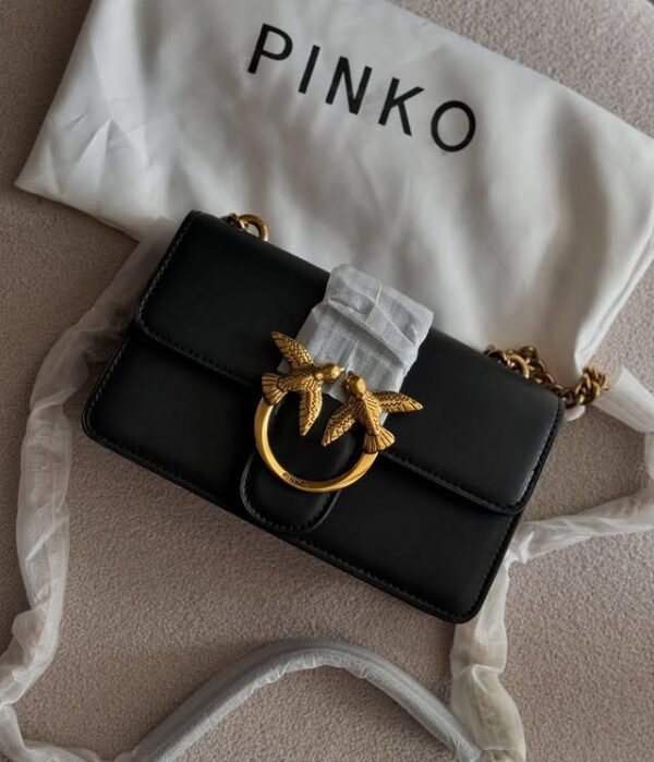 PINKO | LOVE CLASSIC LEATHER CROSSBODY BAG